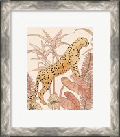 Framed 'Blush Cheetah II' border=