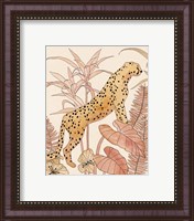 Framed 'Blush Cheetah II' border=