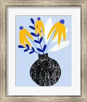 Framed 'Ruffled Vase I' border=