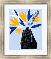 Framed 'Ruffled Vase II' border=