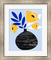 Framed 'Ruffled Vase IV' border=