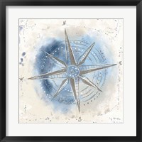 Explore the World II Blue Brown Framed Print