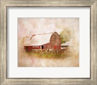 Framed 'Sully's Barn' border=