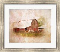 Framed 'Sully's Barn' border=