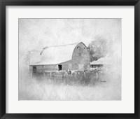 Framed 'Sully's Barn II' border=