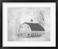 The White Barn II Framed Print