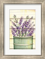 Framed Floral Lavender IV