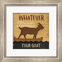 Framed 'Floats Your Goat' border=