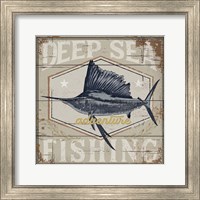 Framed 'Deep Sea Fishing' border=