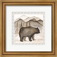 Framed 'Bear w/ Border' border=