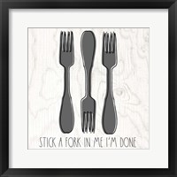 Fork Framed Print