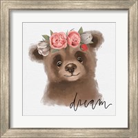 Framed 'Dream Bear' border=