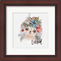 Framed 'Loved Hedgehog' border=