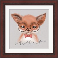 Framed 'Brilliant Fox' border=