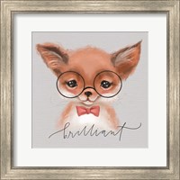 Framed 'Brilliant Fox' border=