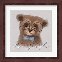 Framed 'Thoughtful Bear' border=