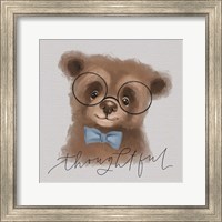 Framed 'Thoughtful Bear' border=