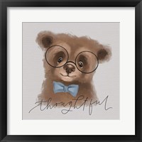 Framed 'Thoughtful Bear' border=