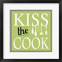Framed 'Kiss the Cook' border=