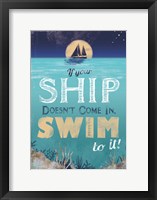 Framed Swim to Your Ship