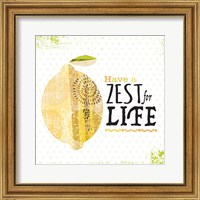 Framed 'Zest for Life' border=