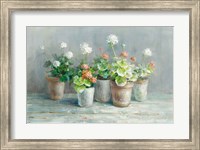 Framed Farmhouse Geraniums