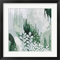 Framed 'Light Green Forest II' border=