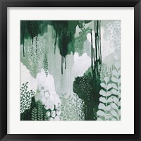 Framed 'Light Green Forest I' border=