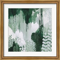 Framed 'Light Green Forest I' border=