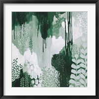 Light Green Forest I Framed Print