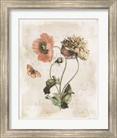 Framed 'Antiquarian Blooms IV' border=