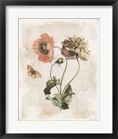 Framed Antiquarian Blooms IV