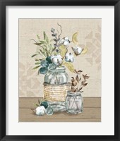 Cotton Bouquet III Framed Print