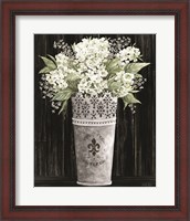 Framed 'Punched Tin Floral I' border=