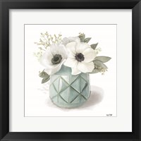 Winter Anemones - Blue Framed Print