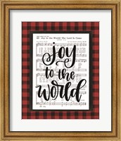 Framed 'Joy to the World' border=