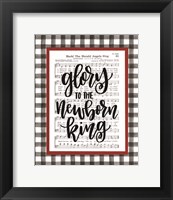 Framed 'Glory to the Newborn King' border=