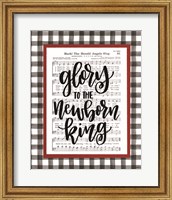 Framed 'Glory to the Newborn King' border=