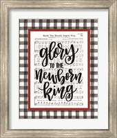 Framed 'Glory to the Newborn King' border=