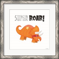 Framed 'Super Roar' border=