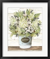 Jardin Galvanized Bucket Framed Print