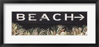 Framed Beach Sign