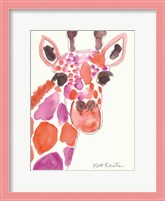 Framed Giraffe Named Liz