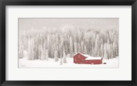 Framed Old Wyoming Barn