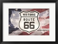 Framed Patriotic Route 66