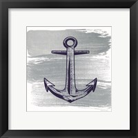 Framed 'Brushed Midnight Blue Anchor' border=