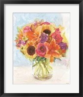 Vase with Flowers I Framed Print