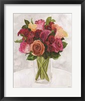 Vase with Flowers II Framed Print