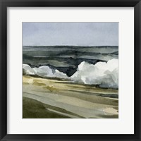 Framed Loose Watercolor Waves IV