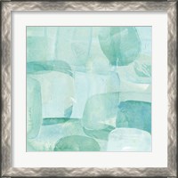 Framed 'Sea Glass Reflection II' border=